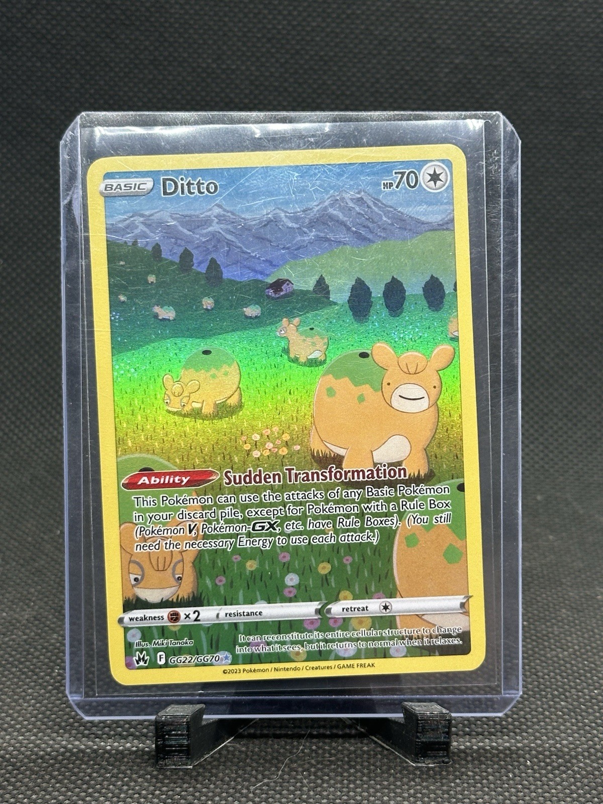 Ditto GG22/GG70 Pokémon TCG Ultra Rare Crown Zenith: Galarian Gallery Near Mint