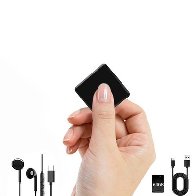 64GB Voice Activated Mini Recorder - 300Hrs Audio Spy Device for Meetings, Lectu