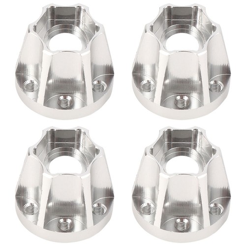 (20mm)4pcs 1.9inch Aluminum Alloy Silver Wheel Hex Hub Fit For SCX10 1/10 ZZ - Picture 2 of 12
