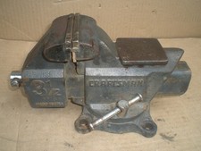 Vintage Craftsman swivel base vise 3 1/2" jaws Made in USA