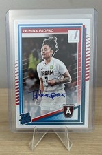 TE-HINA PAOPAO 2025 Donruss WNBA Rated Rookie Autograph ATL Dream RC Auto