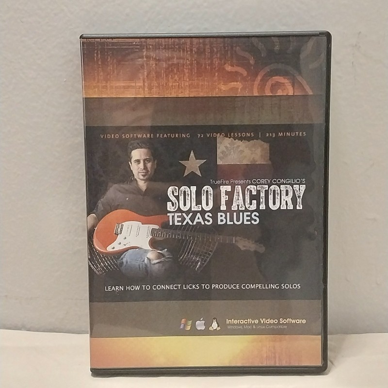 2013 Truefire Corey Congilio's Solo Factory Texas Blues Video Software 