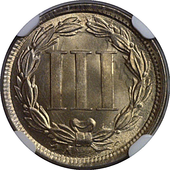1866 3CN Nickel Three Cent NGC MS-66+ - Image 3 of 3