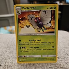 Butterfree Pokemon TCG SM Burning Shadows Rare Card #3/147