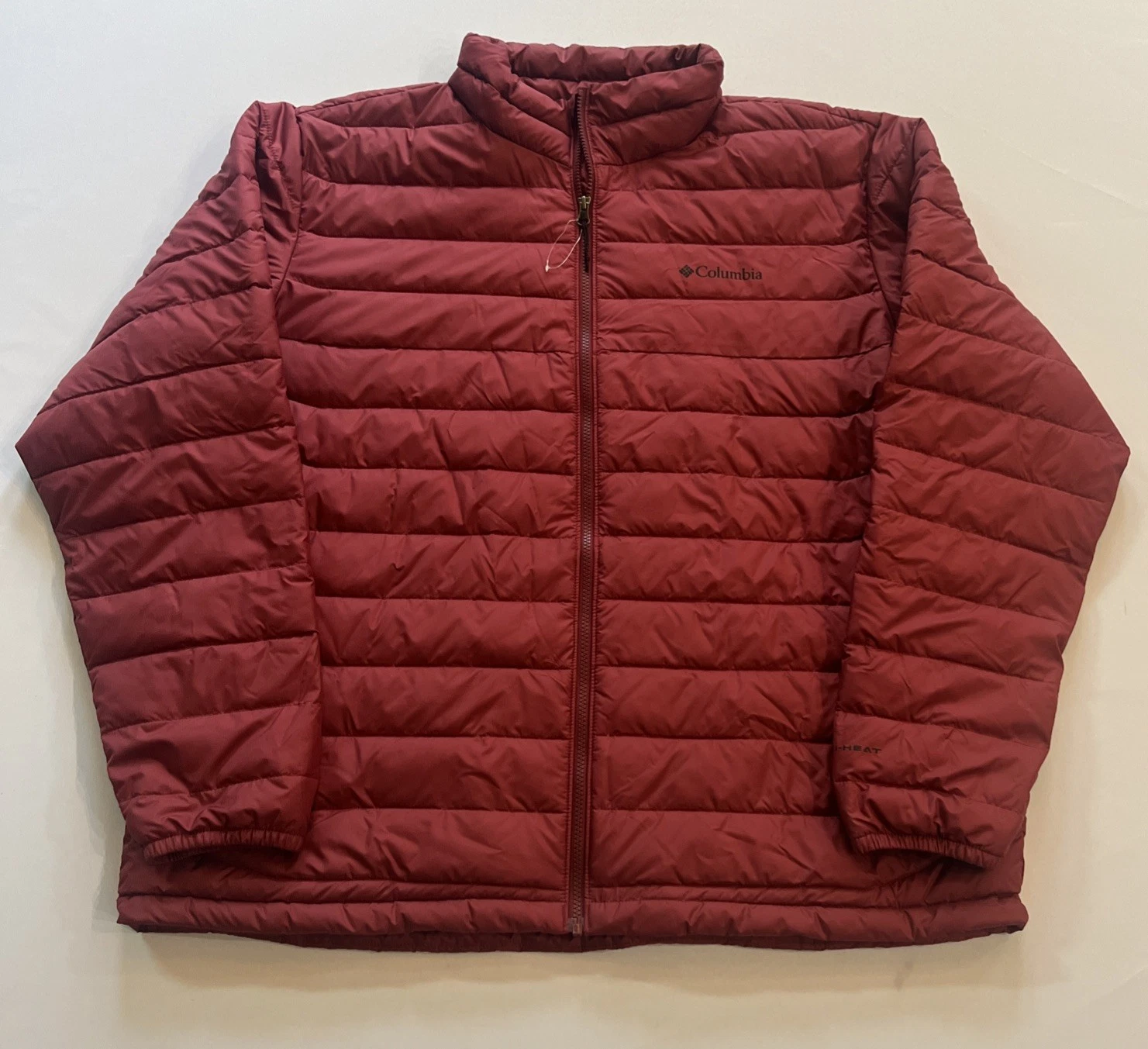 Columbia White Out Il Men’s XXL Jacket Omni-Heat Thermal Reflective Lining Rust
