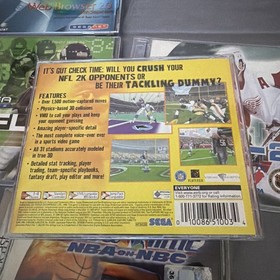Sega Dreamcast Game Lot Of 4 Tested NBA Show Time NHL 2K NFL 2K, 2K1