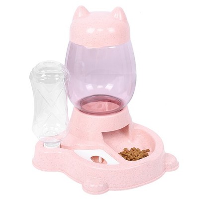 2 In 1 PP Pet Large Compacity Auto Food Feeder Drinking Fountain Supply For HOT