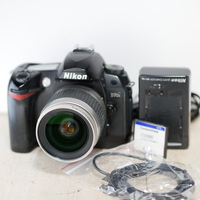 Nikon D70s 6MP DSLR Camera Kit W Nikon 28-80mm Lens *SHUTTER 36,148* Tested