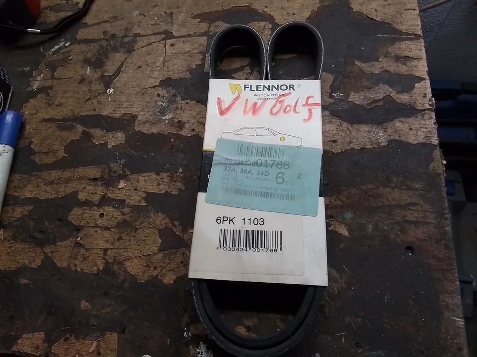 Keilrippenriemen 6PK 1103 für Klimaanlage Klimakompressor VW Golf V - Bild 1 von 3