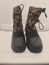 Boots Boys Size 6 Itasca Snow Rain Camo Black