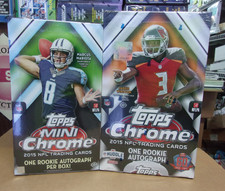 2015 TOPPS CHROME FOOTBALL HOBBY + MINI EDITION HOBBY SEALED BOXES