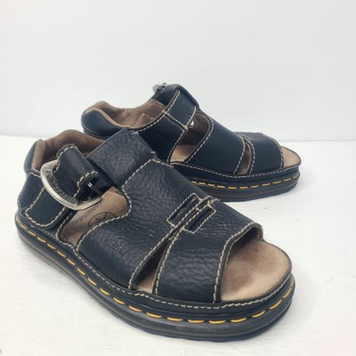 Vintage Y2k Doc Dr. Martens Black Leather Fisherman Closed Toe Sandals Sz 9 Mens 90s Y2K Vintage Doc Dr Martens Leather Fisherman Sandals Men  main image 4