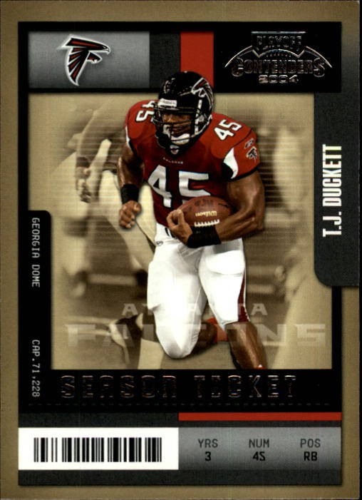 2004 Playoff Contenders #6 T.J. Duckett - FB