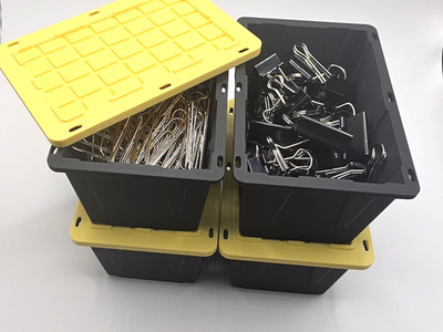 #ad Set of 3 Lowes Teeny Tiny Tote Mini Storage Container Viral Bin Stackable $22.50