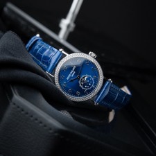 Patek Philippe Complications UNWORN 2025 Ladies Moon Phase Blue White Gold Watch 4