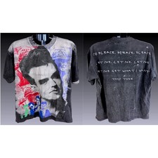 Morrissey The Smiths Meat Is Murder Graphic T-Shirt Double Sided Black XL