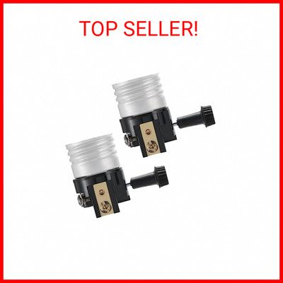 2 Pack Lamp Socket Replacement, UL Listed E26/E27 Light Socket Replacement with