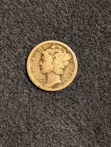 1926 D Mercury Silver Dime AG