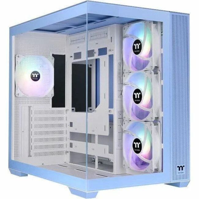 Thermaltake View 380 TG ARGB Hydrangea Blue Mid Tower Chassis (ca-1z2-00mfwn-00) - Image 2 of 4