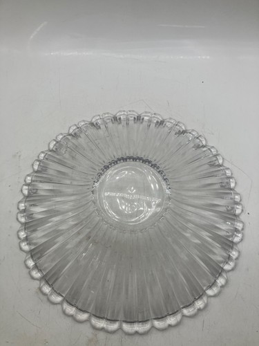 Vintage Clear Glass Sunburst Design Decorative Bowl - Picture 5 of 5