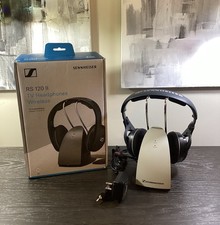Sennheiser RS 120 II On-Ear Wireless RF Stereo Headphone System- TESTED