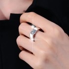 2CT-12# Solitaire Moissanite Mens Engagement Ring 925 Sterling Silver Band-Used — photo 4