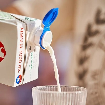 Ausgießer Ziegel Milch Saft 2er Set wiederverwendbare Anti-Tropfen-Ausgießer