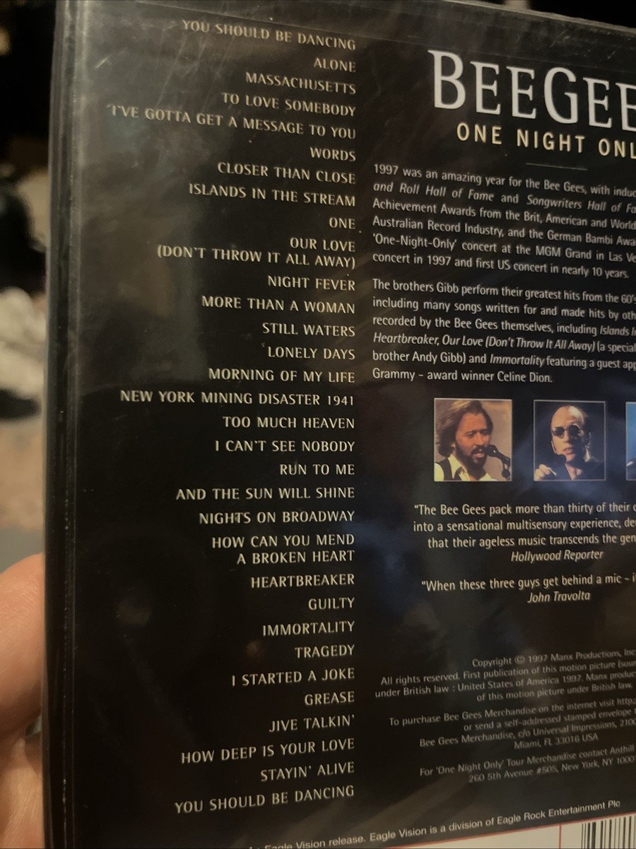 Bee Gees, The - One Night Only (DVD, 2004) for sale online | eBay