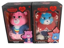 Netflix Care Bears x Stranger Things Cheer Bear Eleven 12" & Grumpy Demogorgon