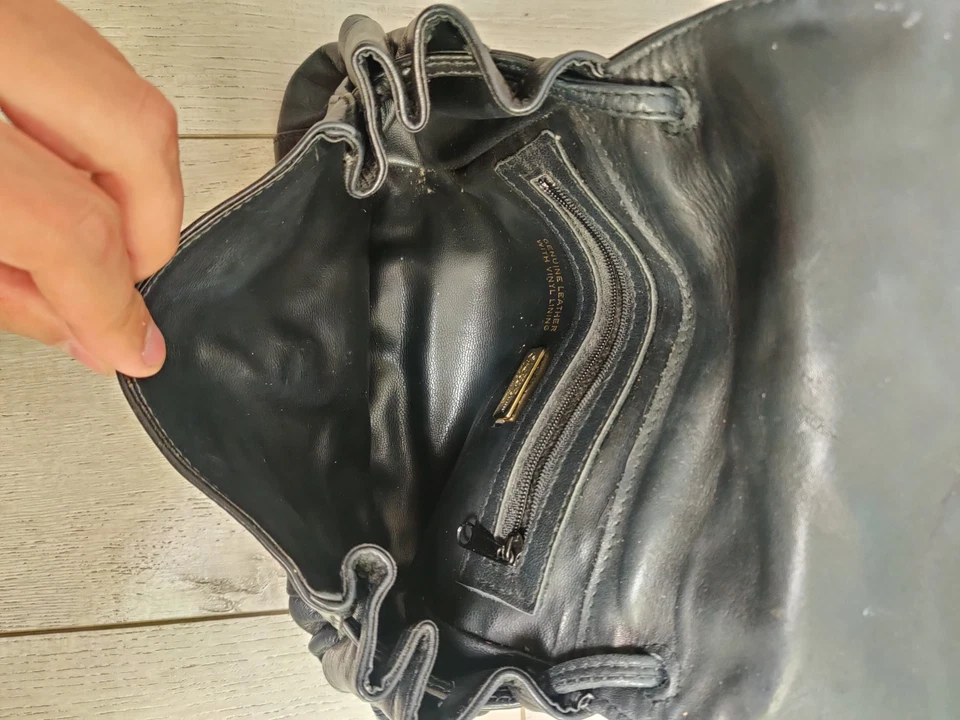 Bolso de noche vintage de cuero Saks Fifth Avenue Italia Foto 4 de 4