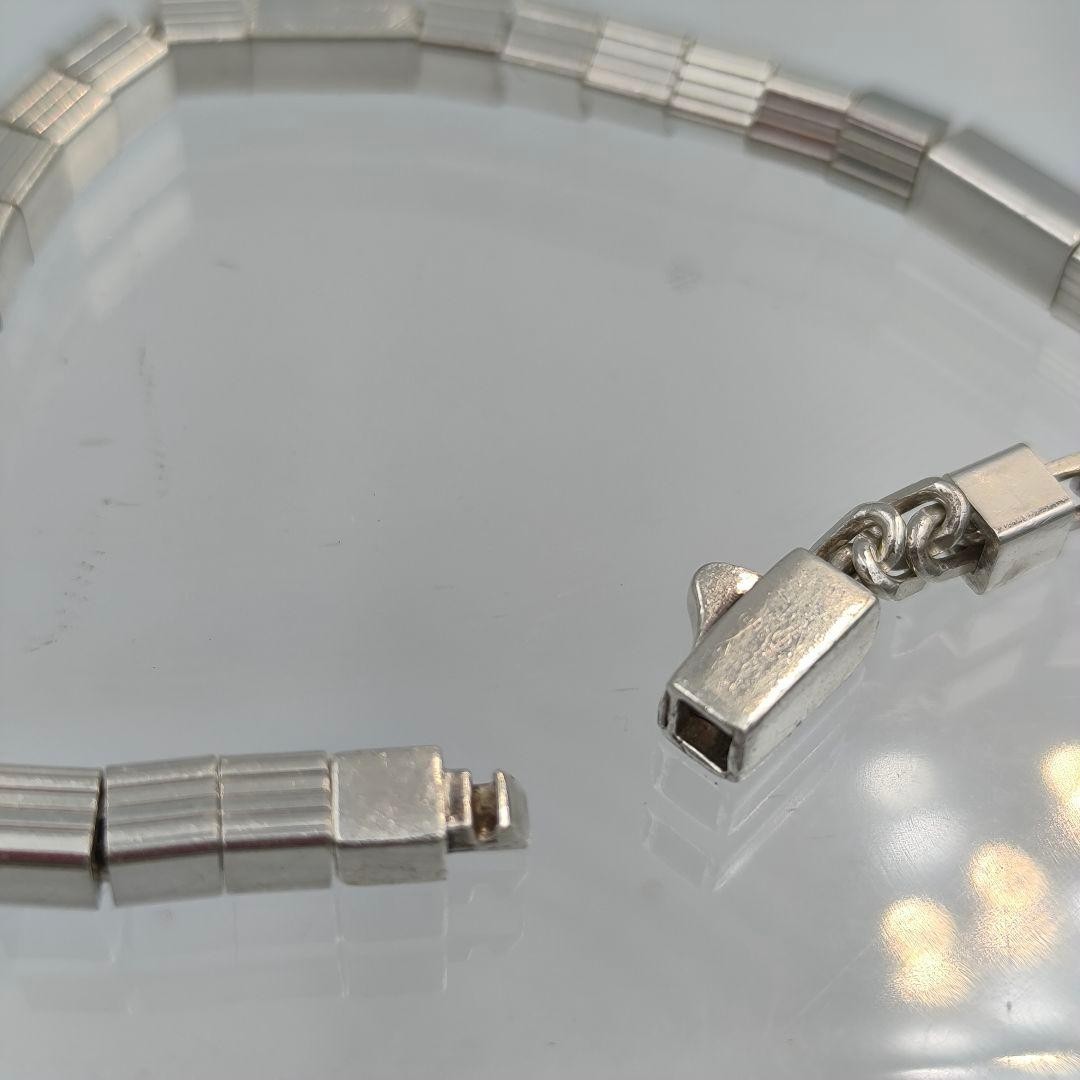 Rare Gucci Tom Ford Block Chain Bracelet Silver 925 Vintage Used
