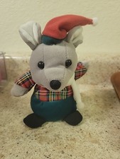 Merry Christmas Mouse Beanie Friends Cuddle Wit Galerie 7" 1996