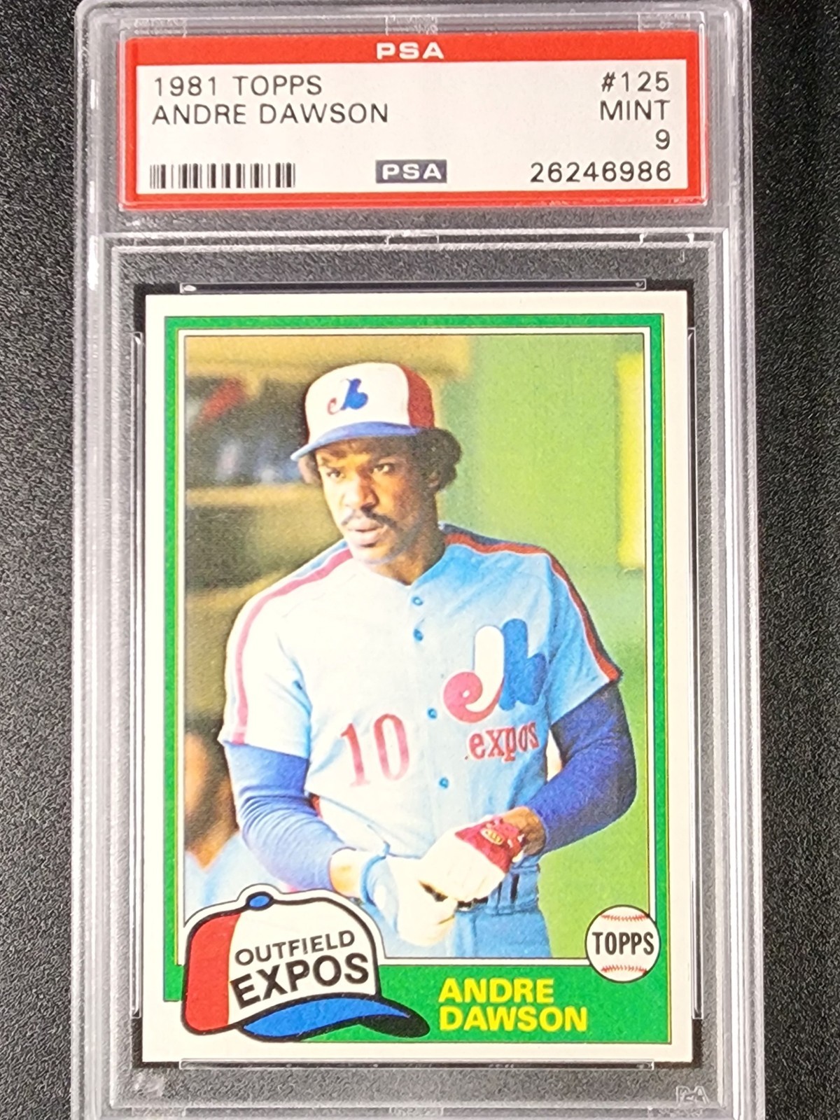 1981 Topps #125 Andre Dawson HOF - PSA 9 MINT