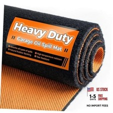 Heavy Duty Oil Spill Mat 32"X32", 1/4" Thick Garage Floor Mat for Under Car