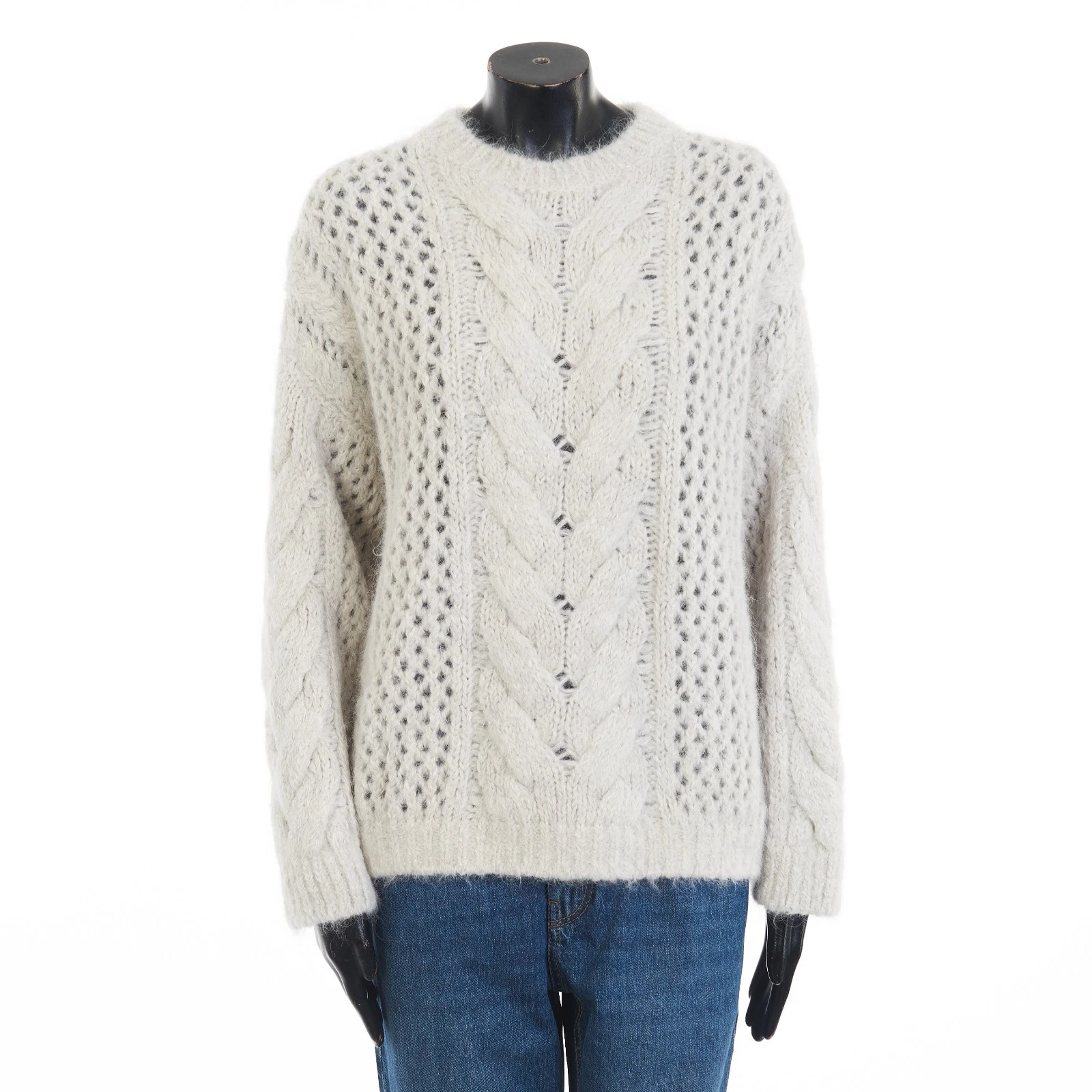 Brunello Cucinelli — BRUNELLO CUCINELLI 4250$ Alpaca & Wool Blend Cable Knit Sweater