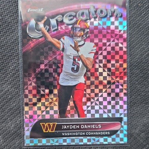 Topps Finest 2025 Creators X-FRACTOR Insert Jayden Daniels  Commanders CR-30
