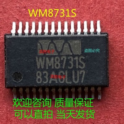 1pcs WM8731S WM8731EDS ORIGINAL Portable Internet Audio CODEC SSOP28 NEW  *lh