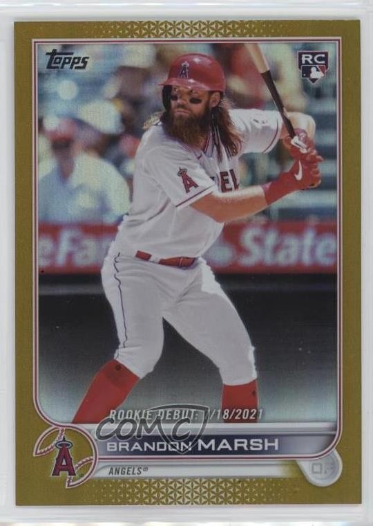 2022 Topps Update Rookie Debut Gold Foil Brandon Marsh #US35 Rookie RC uk2