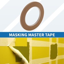 Masking Tape, 0.2 Inches x 32.8 Yards Paint Painters Tape Brown, 1 Pc