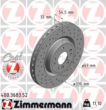 2x ZIMMERMANN Bremsscheibe SPORT Z 400.3683.52 für W166 MERCEDES C292 KLASSE GLE 2x ZIMMERMANN Bremsscheibe SPORT Z 400.3683.52 für W166 MERCEDES C292 KLASSE GLE