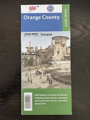 AAA Road Map-The Map of Orange County , California - Guide Series- 2019