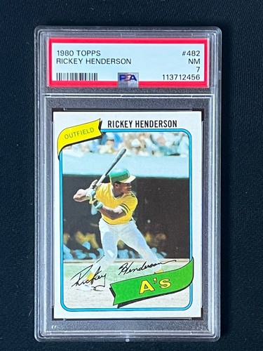 Rickey Henderson #482 1980 Topps card