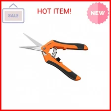 VIVOSUN 6.5 Inch Gardening Scissors Hand Pruner Pruning Shear with Straight Stai