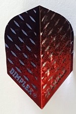 Harrows Sparkle Dimplex Black and Red Fade Standard Dart Flights