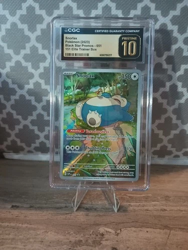 Pokemon 151 Snorlax Illustration Rare Card #051 CGC PRISTINE 10