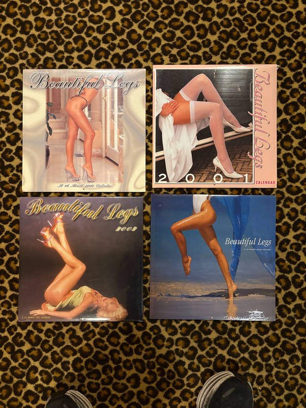 2000 2001 2002 2005 BEAUTIFUL LEGS PINUP PIN UP CALENDAR STILL IN PLASTIC!