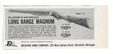 1966 Richland Arms Company, Blissfield Michigan Long Range Magnum Vintage Ad