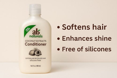 AB Naturals Coconut Conditioner | 17,5oz | Feuchtigkeitsspendend | Hergestellt in den USA - Bild 3 von 9