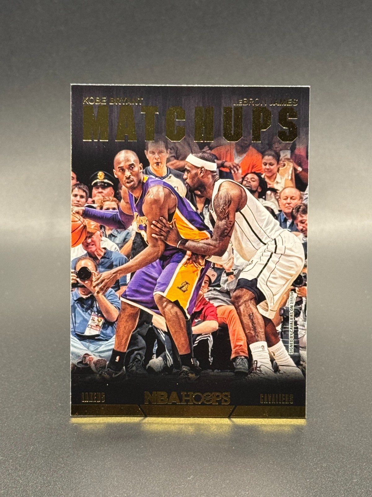 2014-15 Panini NBA Hoops Matchups Kobe Bryan/LeBron James #1