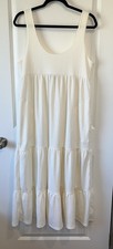 Fp Beach Free People Ivory White Reel Love Boho Midi Maxi Dress Size M UU113